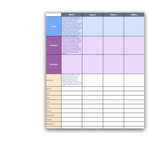 Organic SEO Content Strategy Calendar